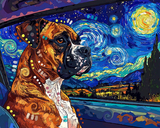 The Starry Night Drive Boxer Mini Print (Ltd. Edition) (020526)
