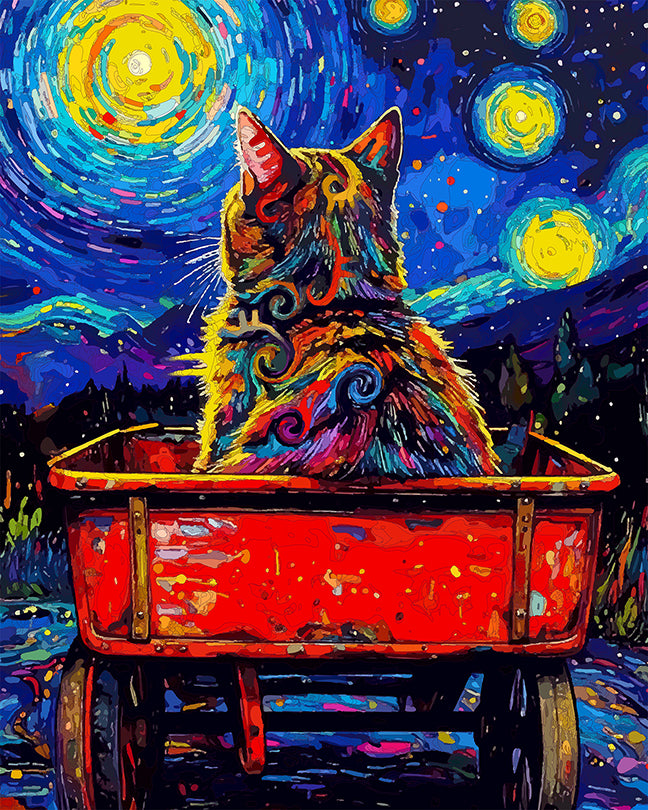 The Starry Night Wagon Ride Mini Print (Ltd. Edition) (090426)