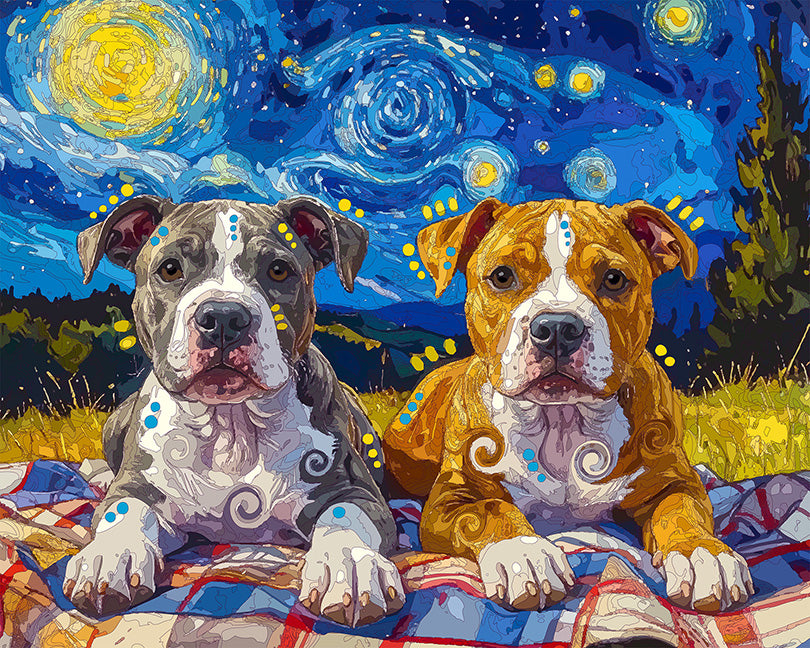 The Starry Picnic Pups Mini Print (Ltd. Edition) (072226)