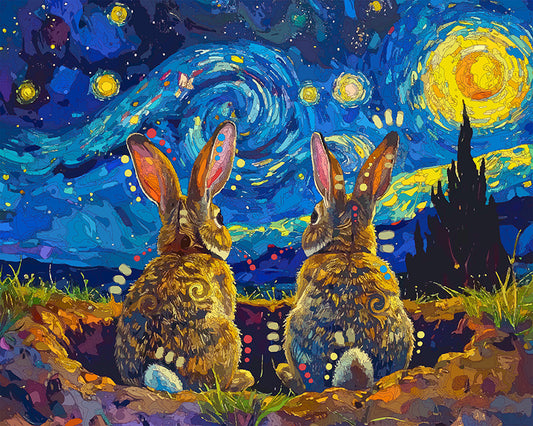 The Starry Rabbit Hole Mini Print (Ltd. Edition) (052826)