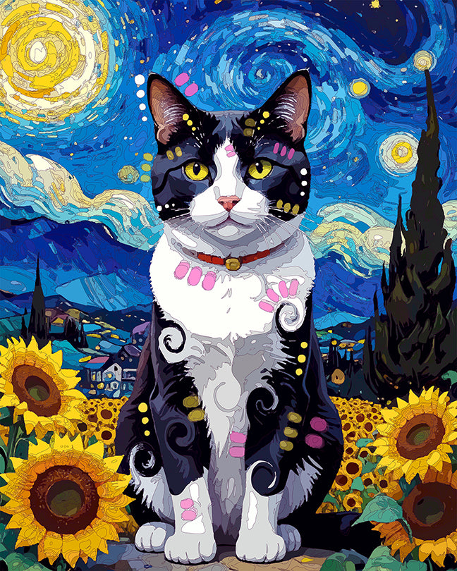 The Starry Sunflower Tux Mini Print (Ltd. Edition) (110725)