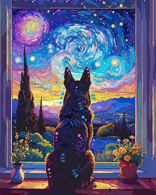 The Starry View Shepherd Mini Print (Ltd. Edition) (011926)