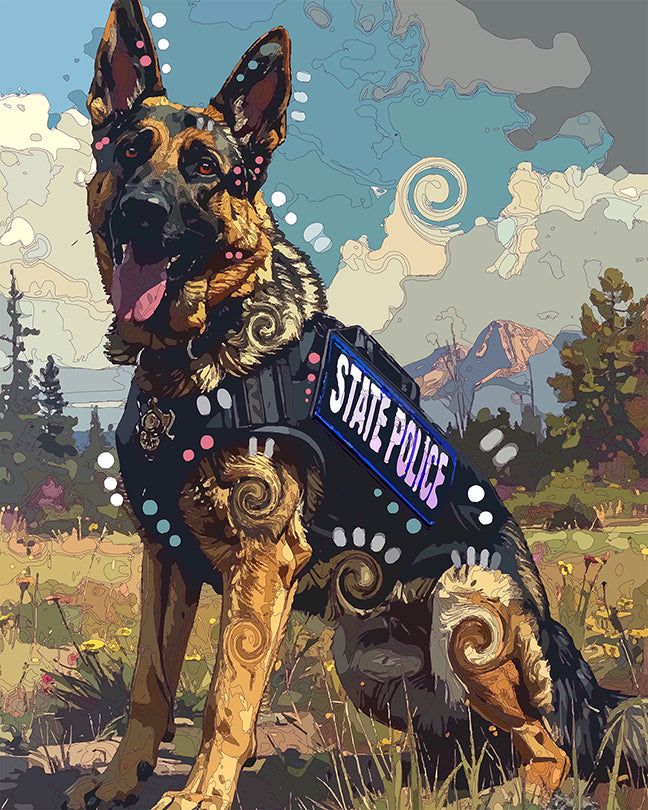 The Stately Shepherd Mini Print (Ltd. Edition) (052726)