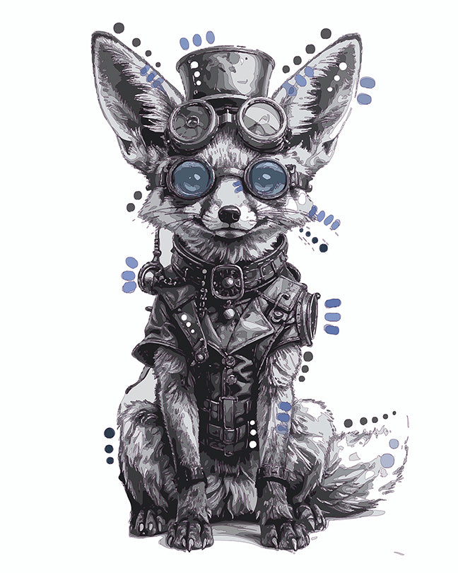 The Steadfast Steampunk Fennec Mini Print (Ltd. Edition) (042126)