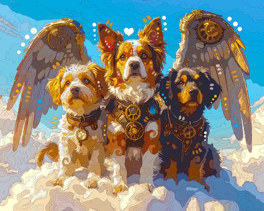 The Steampunk Angel Mutts Mini Print (Ltd. Edition) (082525)