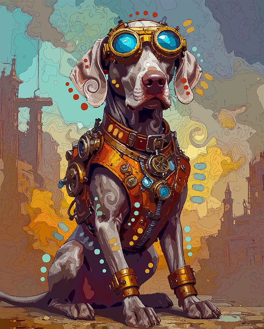The Steampunk City Weim Mini Print (Ltd. Edition) (031026)