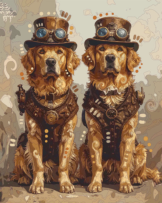 The Steampunk Goldens Mini Print (Ltd. Edition) (030326)