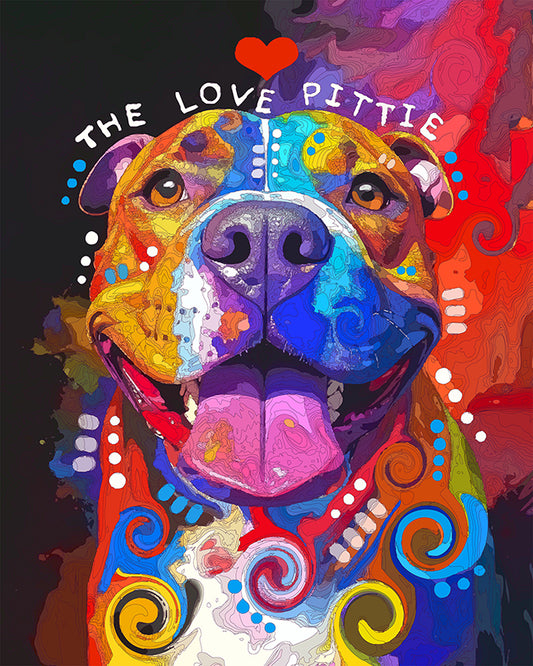 The Straight On Love Pittie Mini Print (Ltd. Edition) (042426)