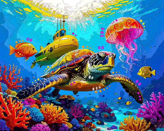 The Submarine Sea World Mini Print (Ltd. Edition) (042026)