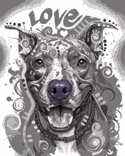 The Subtle Love Pittie Mini Print (Ltd. Edition) (100925)