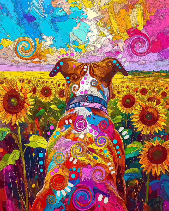 The Summer Crop Pittie Mini Print (Ltd. Edition) (071326)