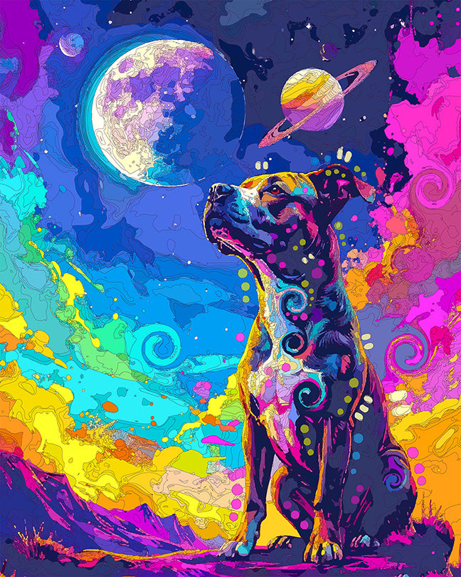 The Summer Moon Saturn Observer Mini Print (Ltd. Edition) (073126)