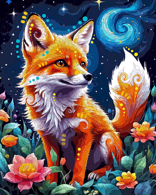 The Summer Night Fox Mini Print (Ltd. Edition) (080625)