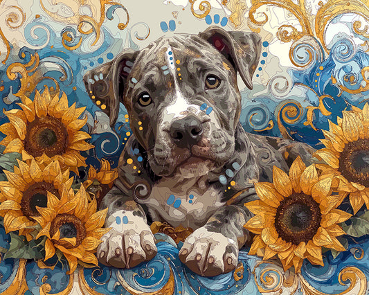 The Sunflower Tilt Pup Mini Print (Ltd. Edition) (120525)