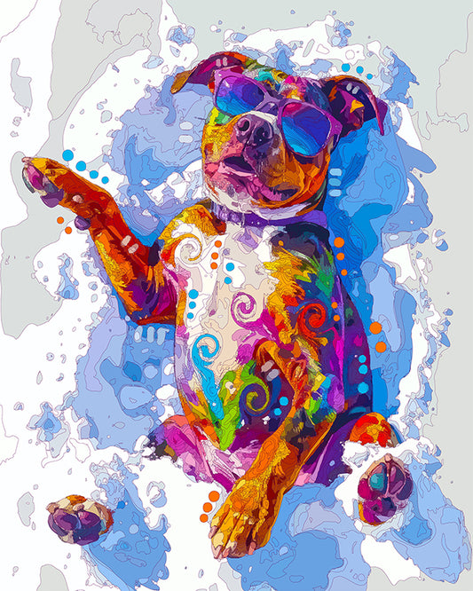 The Sunny Snow Drift Pittie Mini Print (Ltd. Edition) (123025)