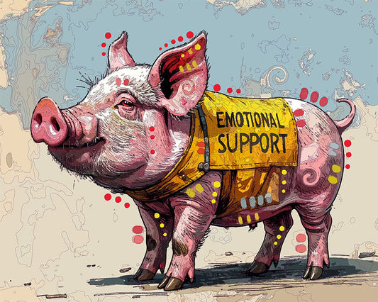 The Supporting Piglet Mini Print (Ltd. Edition) (020926)