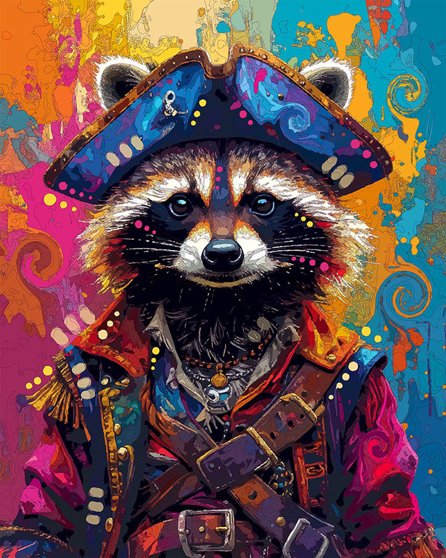 The Swashbuckle Raccoon Mini Print (Ltd. Edition) (022626)