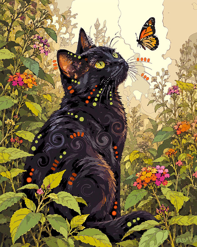 The Sweet Garden Black Cat Mini Print (Ltd. Edition) (102826) – Dean ...