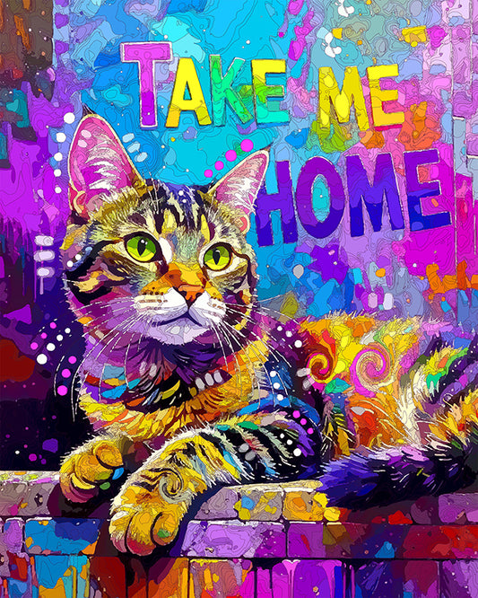 The Take Me Home Tabby Mini Print (Ltd. Edition) (082125)