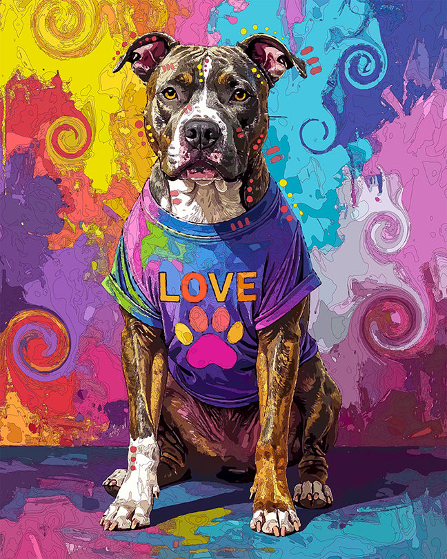 The Tee Love Pittie Mini Print (Ltd. Edition) (091625)