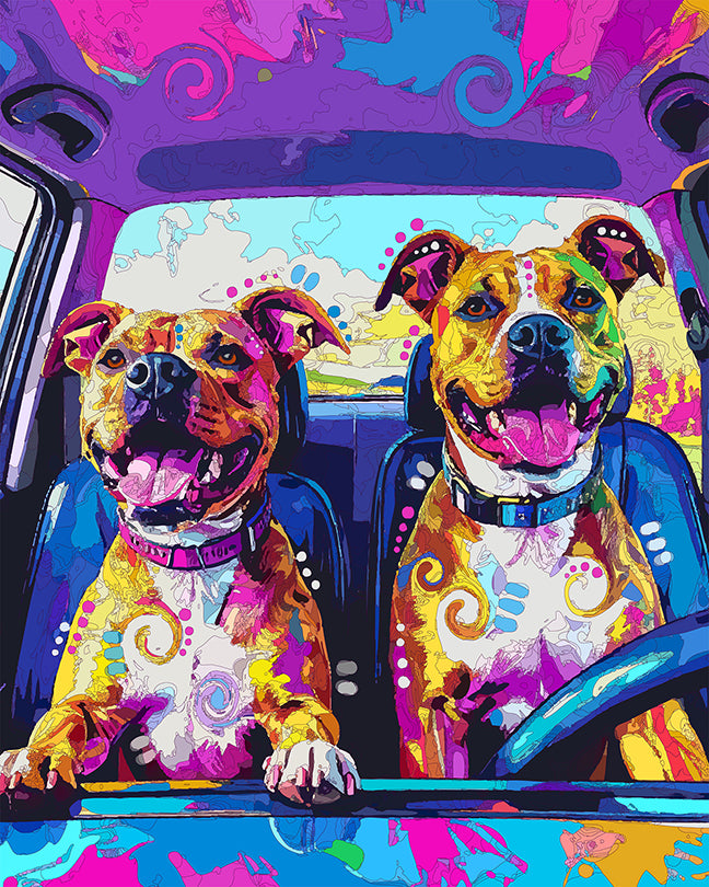 The Test Drive Pitties Mini Print (Ltd. Edition) (092425)