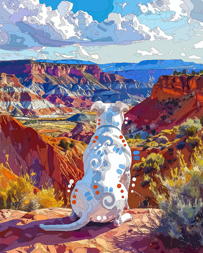 The Theodore Roosevelt View Pittie Mini Print (Ltd. Edition) (082126)
