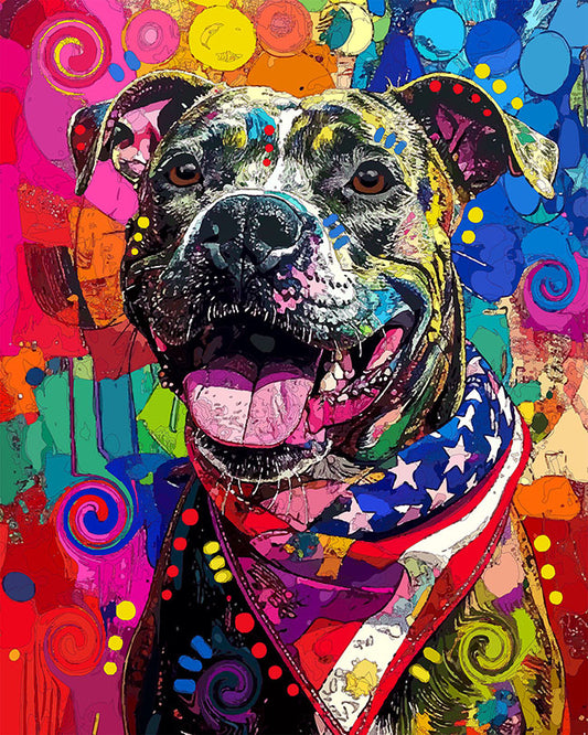 The Thoughtful Patriotic Pit Mini Print (Ltd. Edition) (050626)