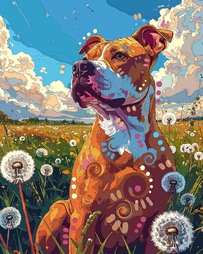 The Thoughtful Wish Pittie Mini Print (Ltd. Edition) (080426)