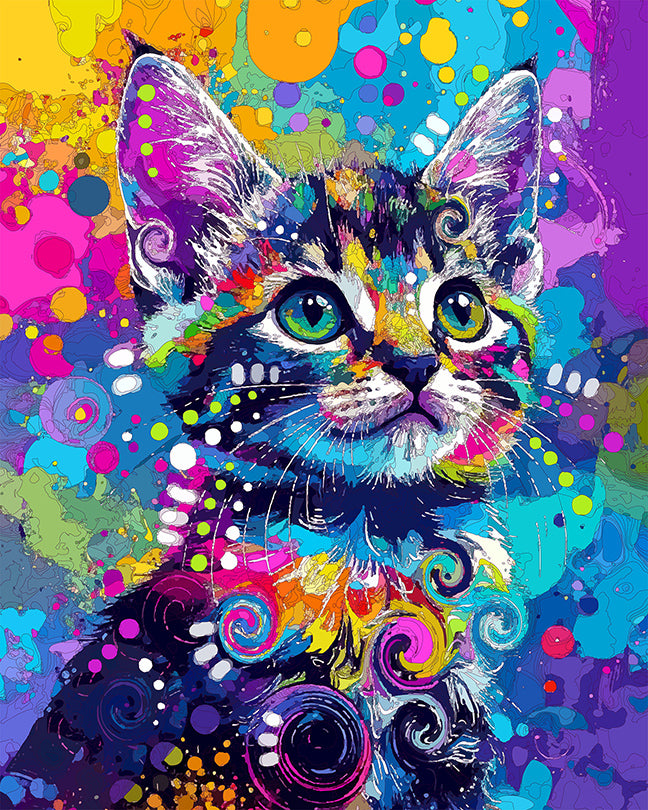 The Throwback Chroma Cat Mini Print (Ltd. Edition) (060126)