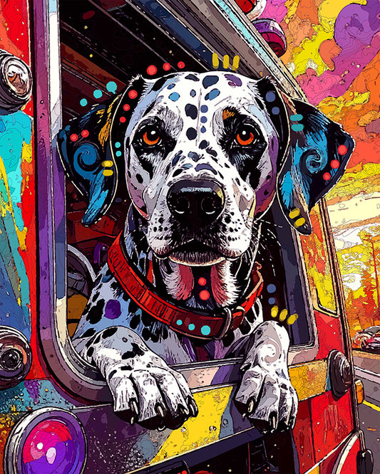 The Throwback Firetruck Watchdog Mini Print (Ltd. Edition) (060226)