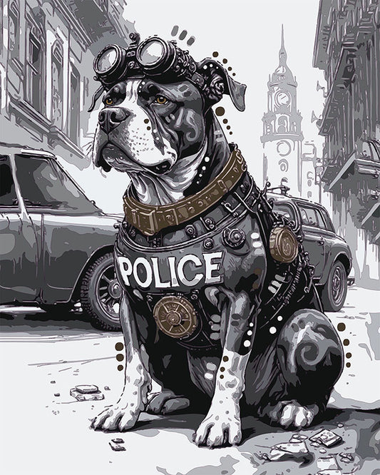 The Throwback Steampunk Police Pit Mini Print (Ltd. Edition) (041726)