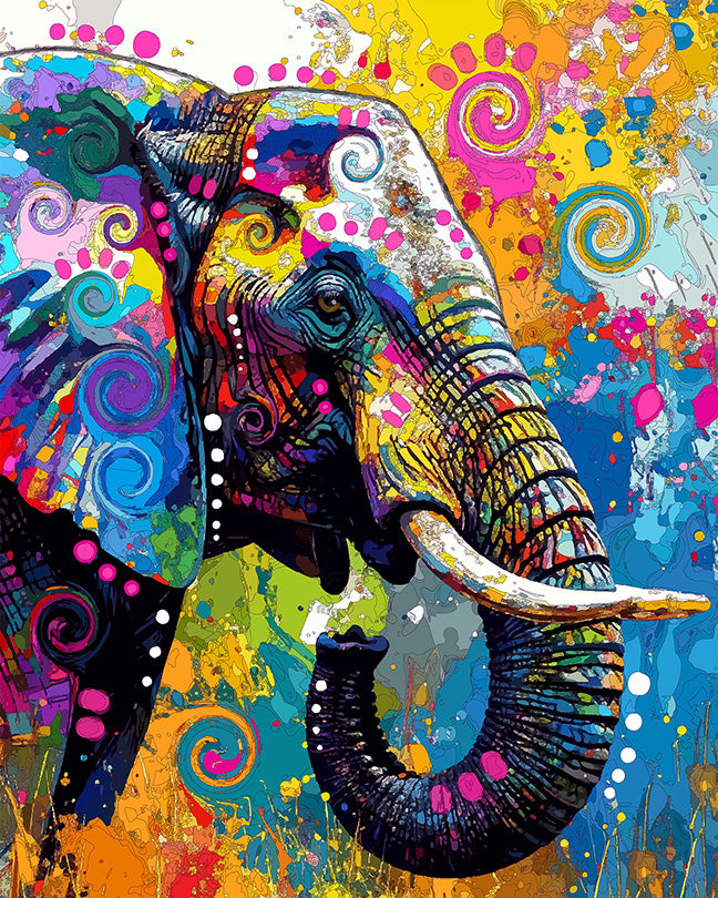 The Throwback Well Mannered Elephant Mini Print (Ltd. Edition) (080526)