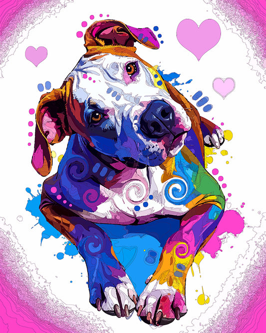 The Tilted Lover Pittie Mini Print (Ltd. Edition) (043026)