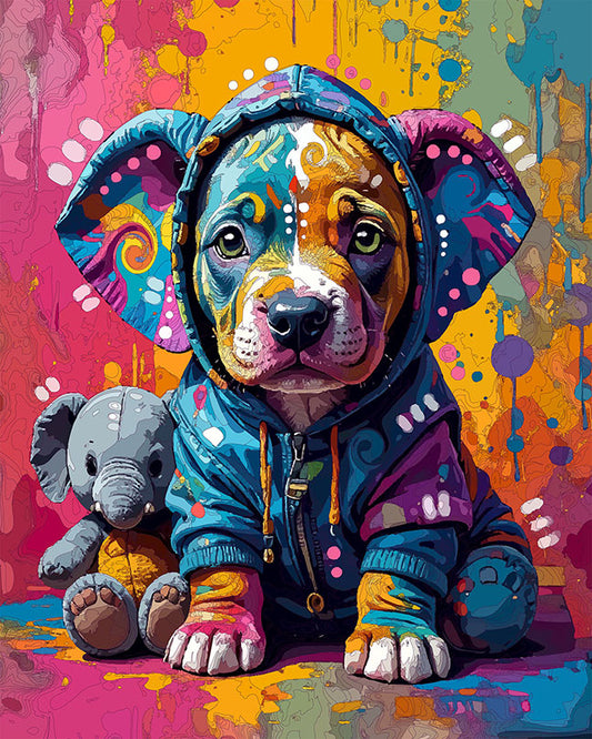 The Toy Elephant Pup Mini Print (Ltd. Edition) (031726)