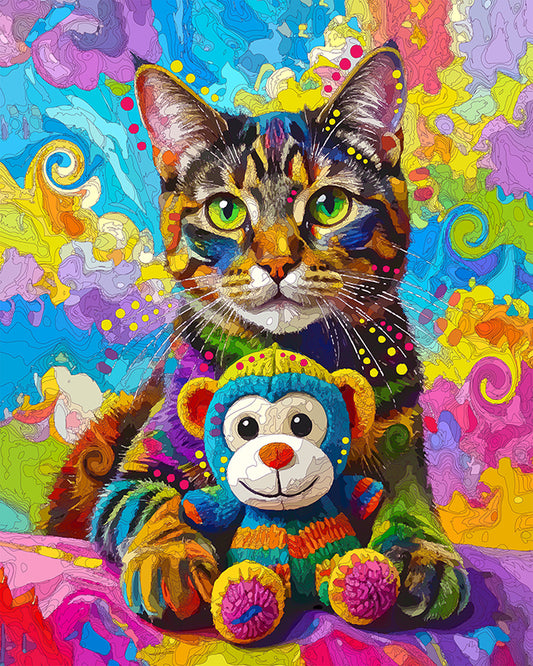 The Toy Monkey Tabby Mini Print (Ltd. Edition) (090325)