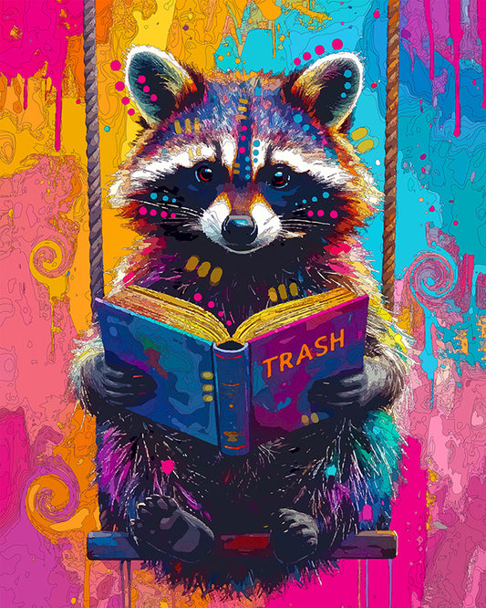 The Trash Novel Raccoon Mini Print (Ltd. Edition) (101525)