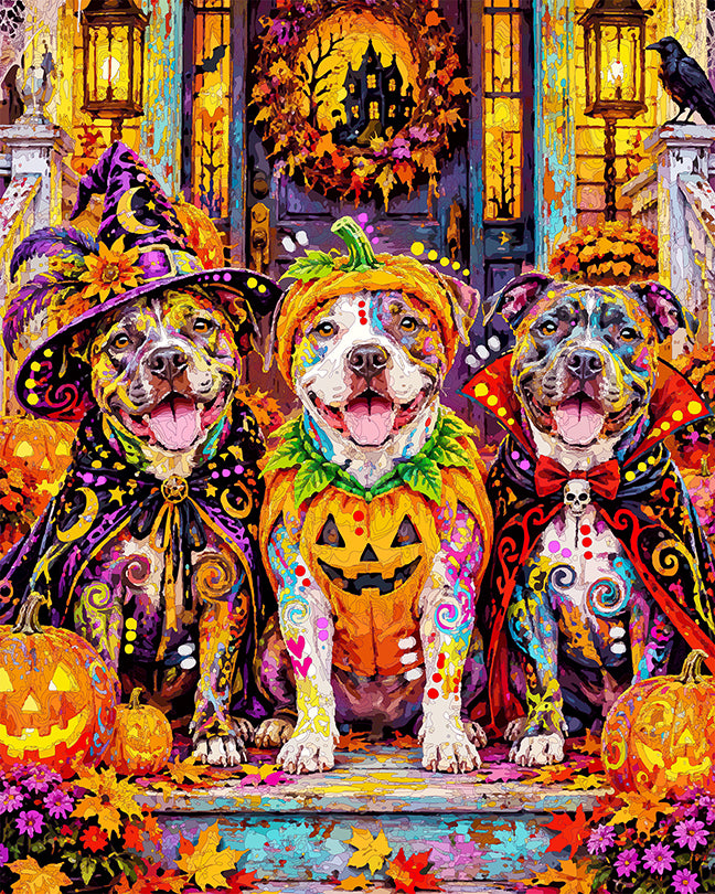 The Treat Ready Porch Pitties Mini Print (Ltd. Edition) (100926)