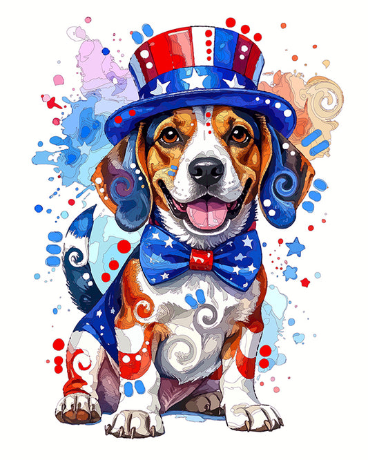 The Uncle Sam Beagle Mini Print (Ltd. Edition) (052126)
