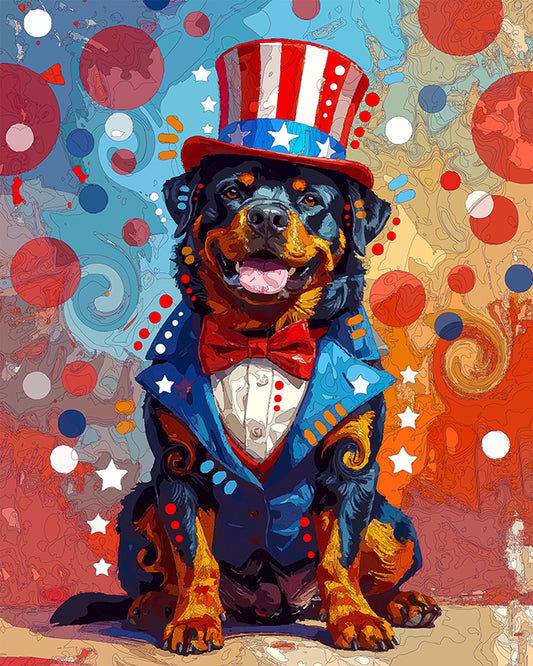 The Uncle Sam Rottie Mini Print (Ltd. Edition) (052726)
