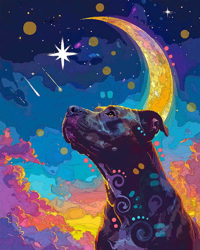The Venus Comet Pittie Mini Print (Ltd. Edition) (072226)