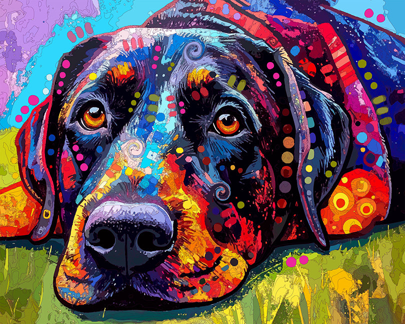 The Very Savvy Labrador Mini Print (Ltd. Edition) (080725)