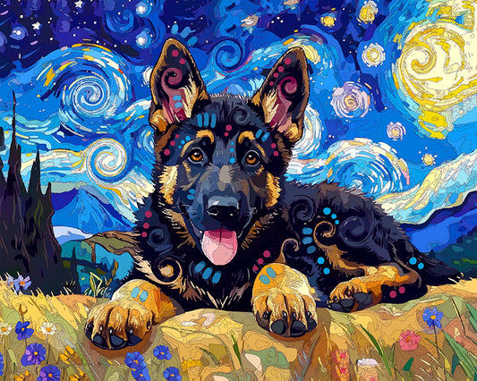 The Very Starry Shep Pup Mini Print (Ltd. Edition) (111025)