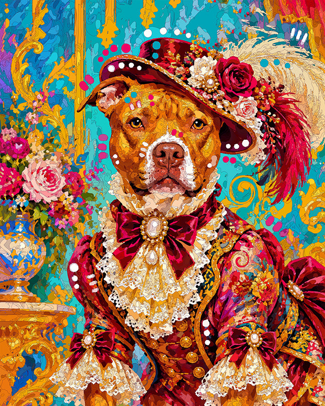 The Victorian Pose Pittie Pittie Mini Print (Ltd. Edition) (102626 ...