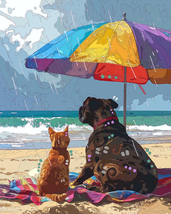 The Wait It Out Beach Buddies Mini Print (Ltd. Edition) (080326)