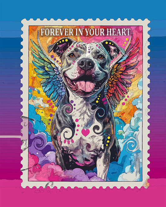 The Waiting Cloud Angel Stamp Mini Print (Ltd. Edition) (030426)