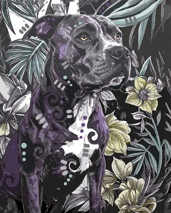 The Wallflower Pose Pittie Mini Print (Ltd. Edition) (022026)