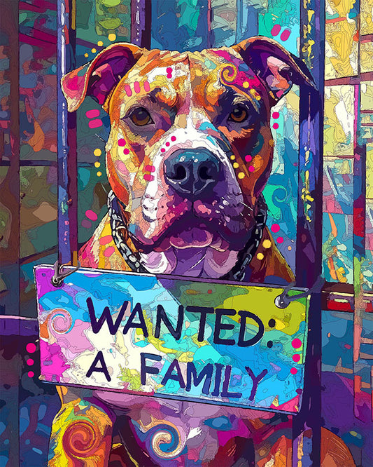 The Wanting And Waiting Pittie Mini Print (Ltd. Edition) (042826)