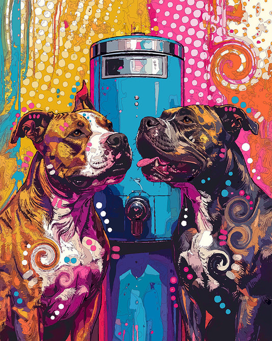 The Water Cooler Gossip Pits Mini Print (Ltd. Edition) (071726)