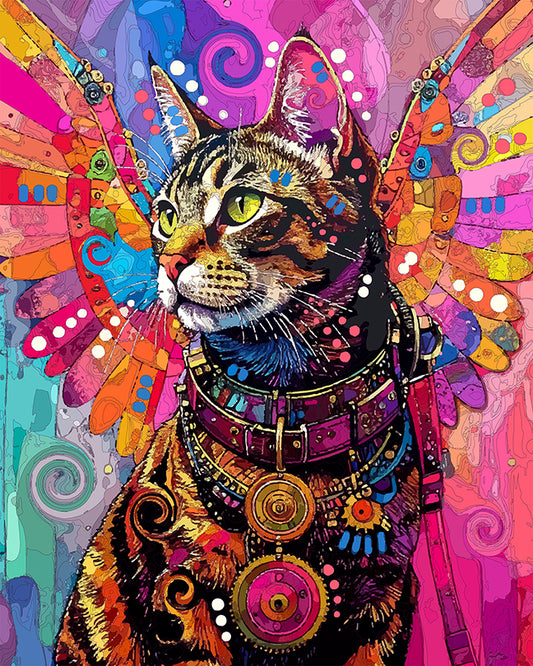 The Watercolor SP Angel Tabby Mini Print (Ltd. Edition) (071526)