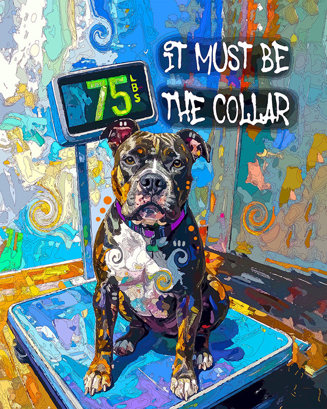 The Weight Blame Pittie Mini Print (Ltd. Edition) (061926)
